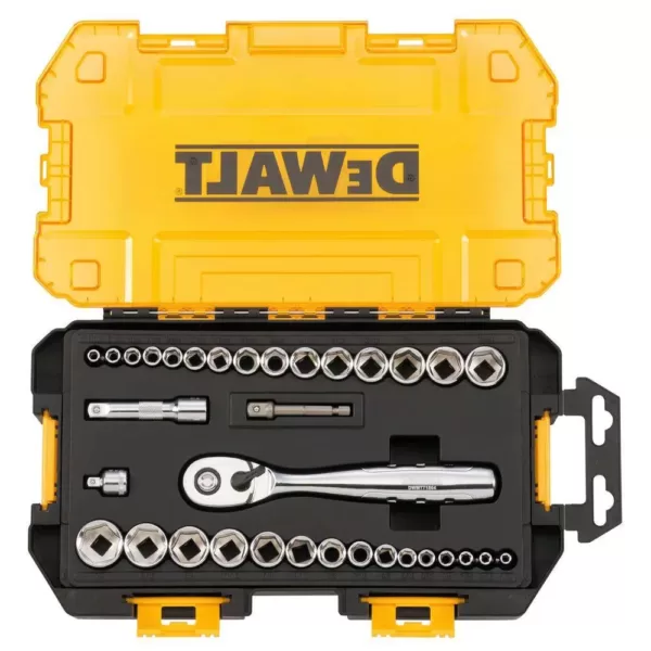 DEWALT 1/4 in. and 3/8 in. Drive Socket Set (34-Piece)