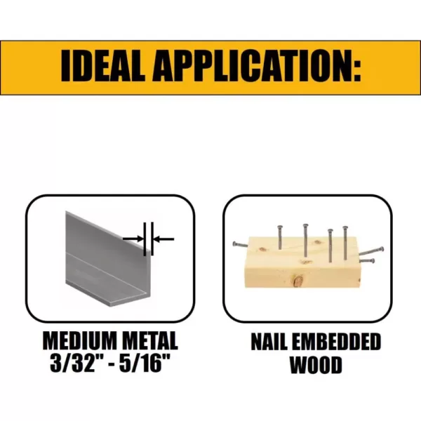 DEWALT 9 in. 6 Teeth per in. Taper Back Bi-Metal Reciprocating Saw Blade (5-Pack)