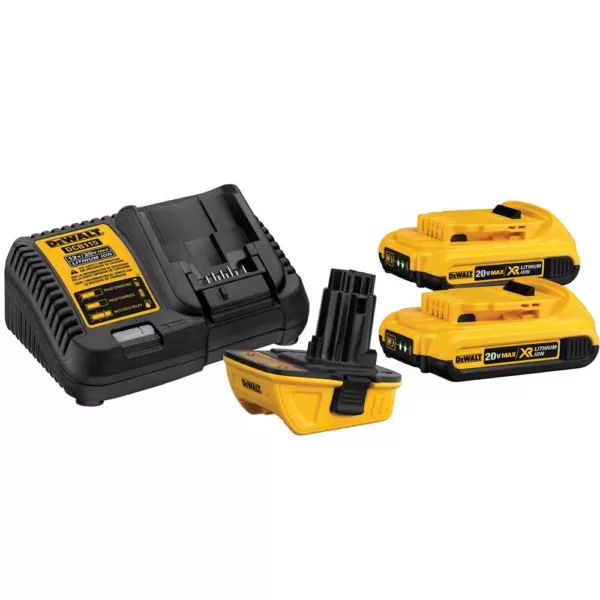 DEWALT 20-Volt MAX Cordless Reciprocating Saw with 18-Volt to 20-Volt MAX Lithium-Ion Battery Adapter Kit (2-Pack)