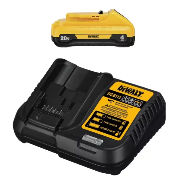 DEWALT 20-Volt MAX Cordless Reciprocating Saw with (1) 20-Volt Battery 4.0Ah & Charger