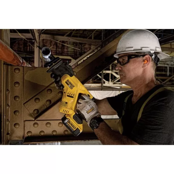 DEWALT 20-Volt MAX Cordless Compact Reciprocating Saw with (2) 20-Volt Battery 5.0Ah & Charger