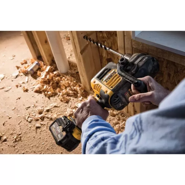 DEWALT FLEXVOLT 60-Volt MAX Cordless Brushless 1/2 in. Stud & Joist Drill with E-Clutch & (1) FLEXVOLT 6.0Ah Battery