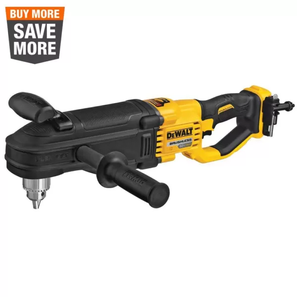 DEWALT FLEXVOLT 60-Volt MAX Cordless In-line 1/2 in. Stud & Joist Drill with E-Clutch (Tool-Only)