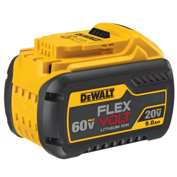 DEWALT FLEXVOLT 60-Volt MAX Cordless In-line 1/2 in. Stud & Joist Drill with E-Clutch & (1) FLEXVOLT 9.0Ah Battery