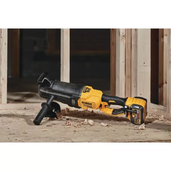 DEWALT FLEXVOLT 60-Volt MAX Cordless In-line 1/2 in. Stud & Joist Drill with E-Clutch & (1) FLEXVOLT 9.0Ah Battery