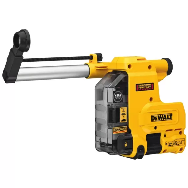 DEWALT 8.5 Amp 1-1/8 in. Corded SDS Plus Rotary Hammer Kit with Onboard Dust Extractor