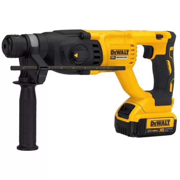 DEWALT 20-Volt MAX Cordless Brushless 1 in. SDS Plus D-Handle Rotary Hammer with (1) 20-Volt 5.0Ah Battery & Charger