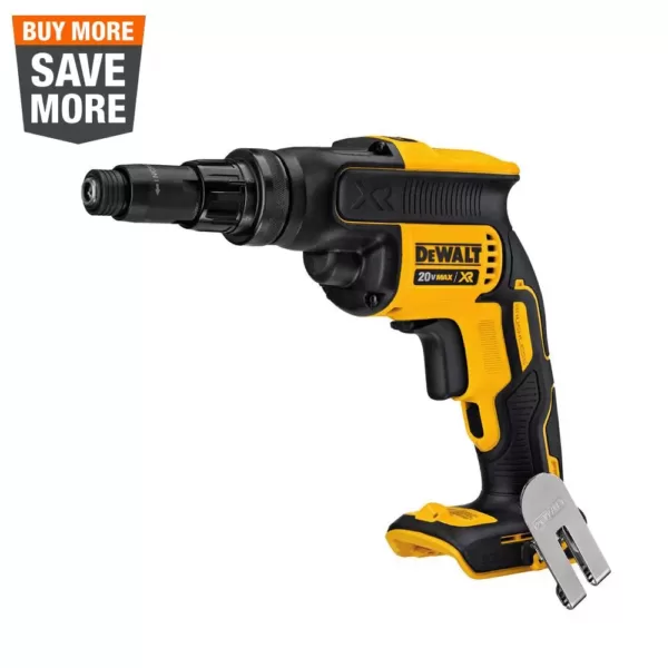 DEWALT 20-Volt MAX XR Cordless Brushless Drywall Screw Gun with Versa-Clutch Adjustable Torque (Tool-Only)