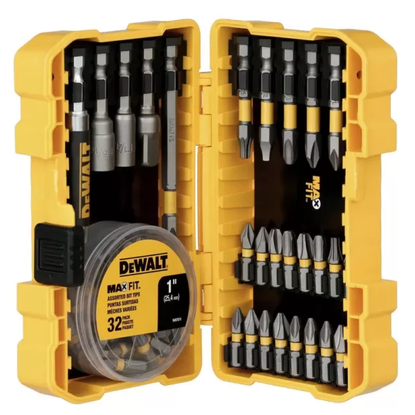 DEWALT MAXFIT High Speed Steel Screwdriving Bit Set (60-Piece)