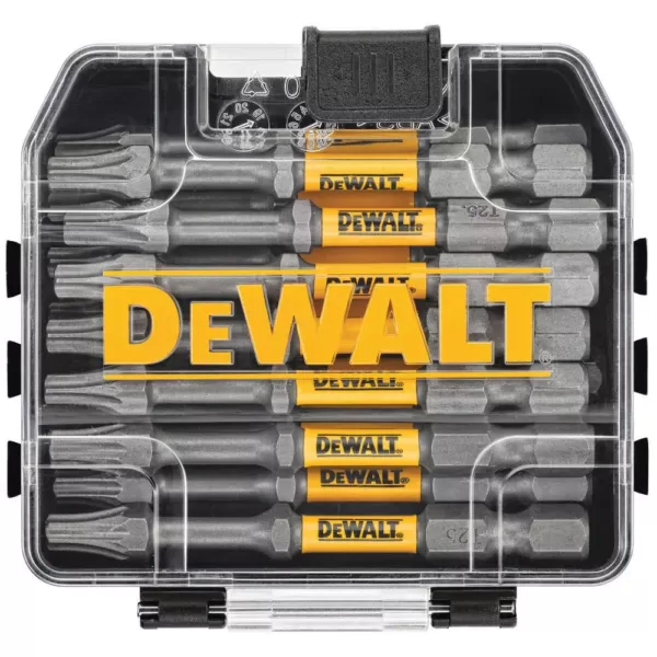 DEWALT MAX IMPACT 2.5 in.  #25 Torx Bit (15-Piece) with Small Bulk Storage Case