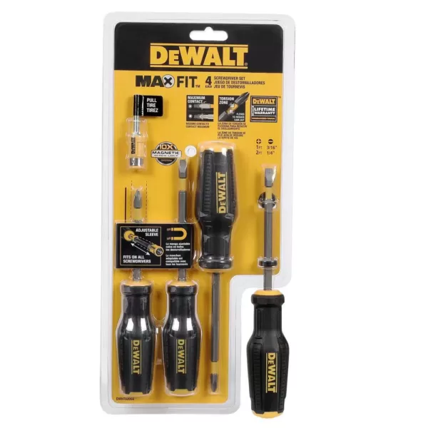 DEWALT Combination MAXFIT Screwdriver Set (4-Piece)