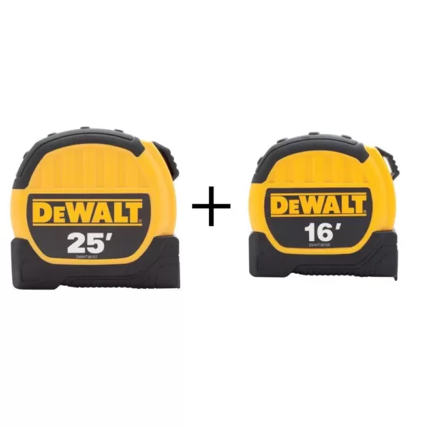 DEWALT 25 ft. and 16 ft. Tape Measure Combo