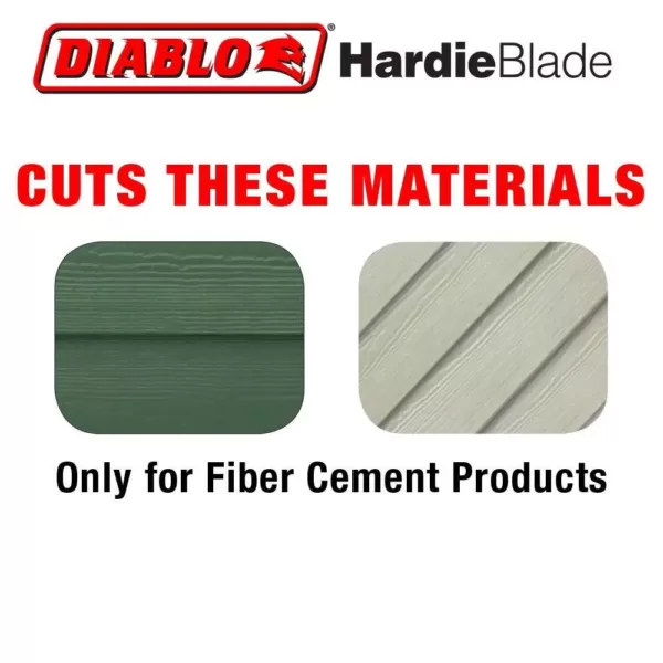 DIABLO 12 in. x 8-Tooth Polycrystalline Diamond (PCD) Tipped James Hardie/Fiber Cement Cutting Saw Blade