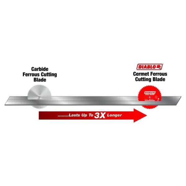 DIABLO 12 in. x 60-Tooth Steel Demon Cermet II Carbide Blade for Ferrous Metals & Stainless Steel