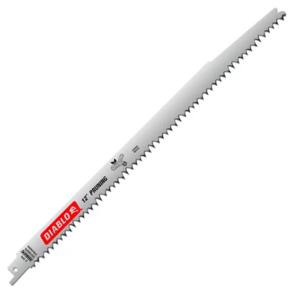 DIABLO 12 in. 5 Teeth per in. Fleam Ground/Pruning Reciprocating Saw Blade (5-Pack)