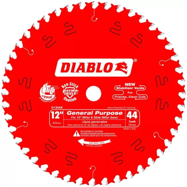 DIABLO 12 in. x 44-Teeth General Purpose Saw Blade