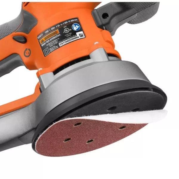 RIDGID 4 Amp Corded 6 in. Variable-Speed Dual Random Orbital Sander with AIRGUARD Technology