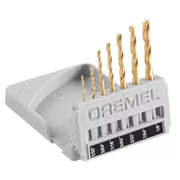 Dremel Rotary Tool Small Drill Bit Set for Metal (7 - Piece)