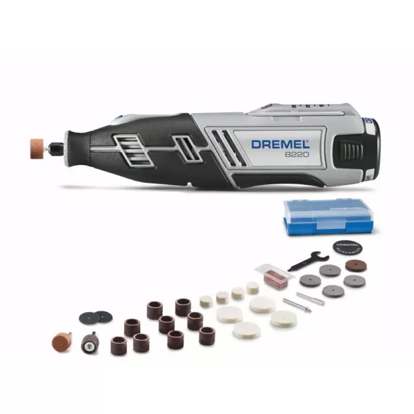 Dremel 36 in. Flex-Shaft Attachment for Rotary Tools + 8220 Series 12-V MAX Lithium-Ion Variable Speed Cordless Rotary Tool Kit