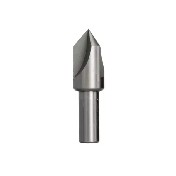 Drill America 1/2 in. 100-Degree High Speed Steel Countersink Bit with 3 Flutes