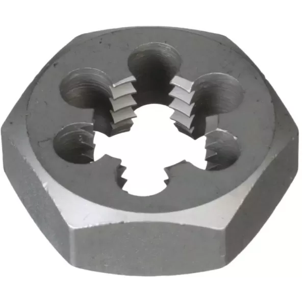 Drill America 1-1/4 in.-12 Carbon Steel Hex Re-Threading Die