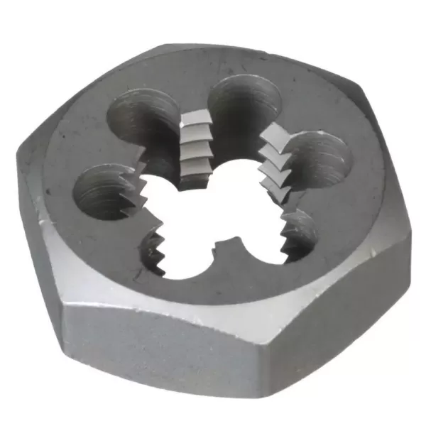 Drill America 1-1/8 in.-12 Carbon Steel Hex Re-Threading Die