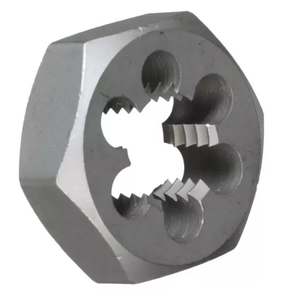 Drill America 1-1/8 in.-12 Carbon Steel Hex Re-Threading Die