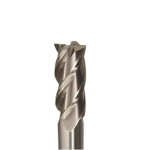 Drill America 5/16 in. x 3/8 in. Shank High Speed Steel Extra Long Center Cutting End Mill Specialty Bit with 4-Flute