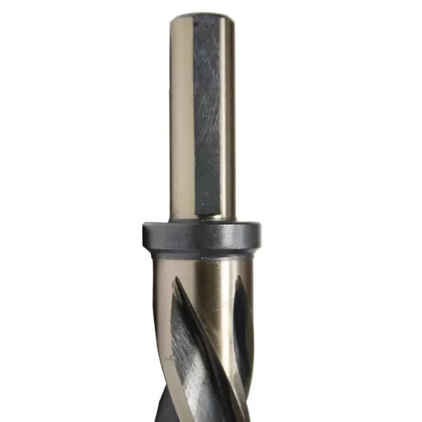 Drill America 3/4 in. High Speed Steel Black and Gold Bridge/Construction Reamer Bit with 1/2 in. Shank