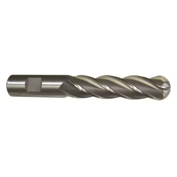 Drill America 1/4 in. x 1/4 in. Shank Carbide End Mill Specialty Bit with 4-Flute Ball Shape