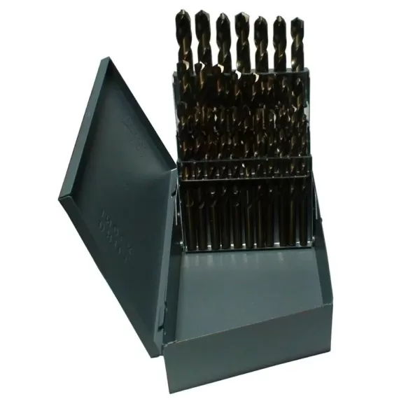 Drill America m35 Cobalt Jobber Drill Bit Set (26-Pieces)