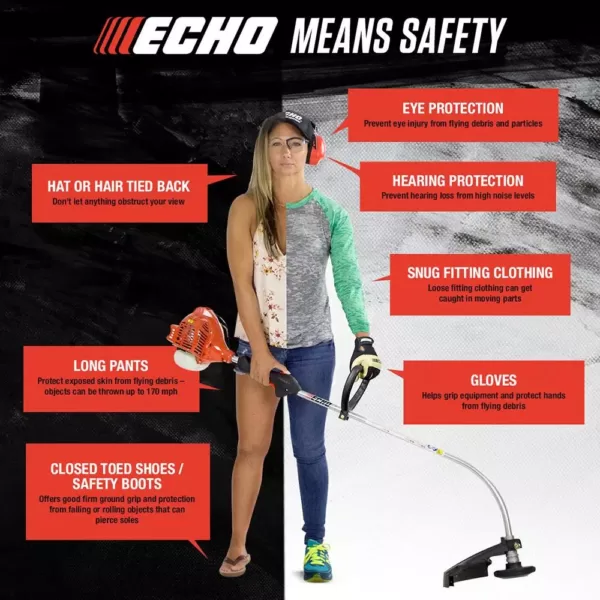 ECHO 21.2 cc Gas 2-Stroke Cycle Straight Shaft Trimmer