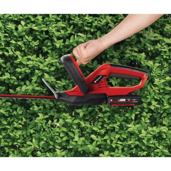 Einhell PXC 18-Volt Cordless 20 in. Hedge Trimmer Kit w/ Aluminum Blade Cover (w/ 3.0-Ah Battery Plus Fast Charger)