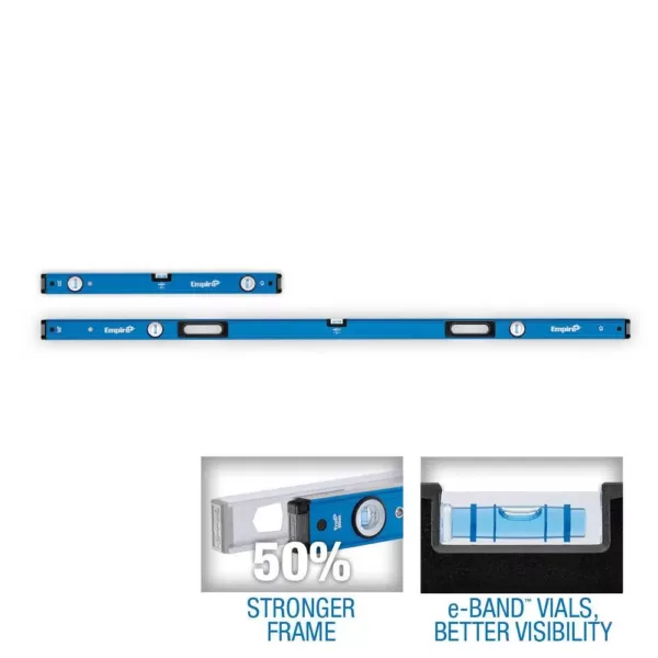 Empire 32 in. and 78 in. Magnetic Box Level Jamb Set