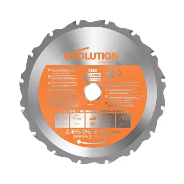 Evolution Power Tools 7-1/4 in. 20-T Multi-Material Replacement Miter Saw Blade