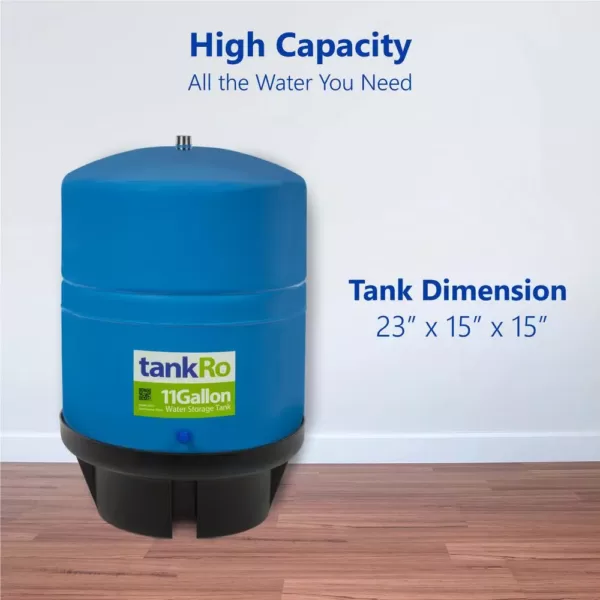 Express Water tankRO – RO Water Filtration System Expansion Tank – 11 Gallon Water Capacity – Reverse Osmosis Storage Pressure Tank