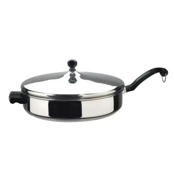 Farberware Classic Series 4.5 qt. Stainless Steel Nonstick Saute Pan with Lid