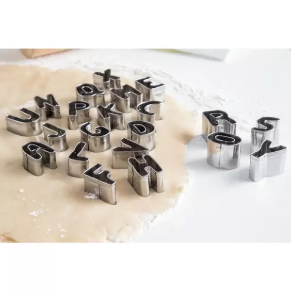 Fox Run Alphabet Cookie Cutter Set 26-Piece