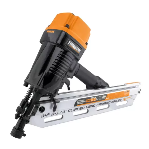 Freeman Pneumatic 34 Degree 3-1/2 in. Clipped Head Framing Nailer