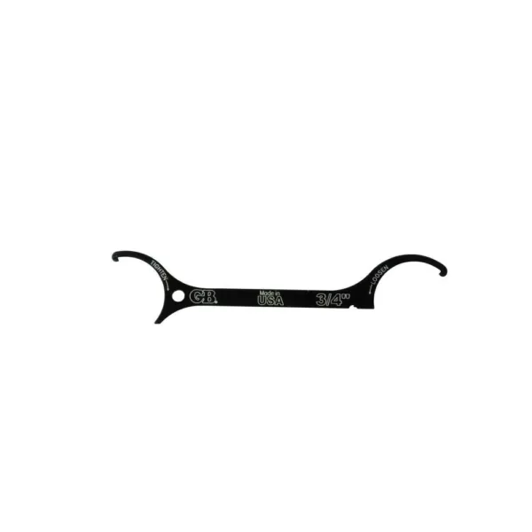 Gardner Bender 5.75 in. Long, Steel Lock Nut Wrench with Etched Markings, Fits 0.75 in. Locknuts - Black (Case of 10)