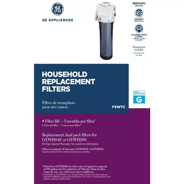 GE Universal Whole House Replacement Water Filter Cartridge (2-Pack)