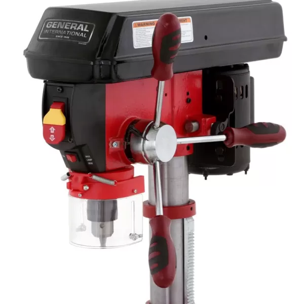 General International 10 in. Drill Press with Variable Speed, Laser System and LED Light