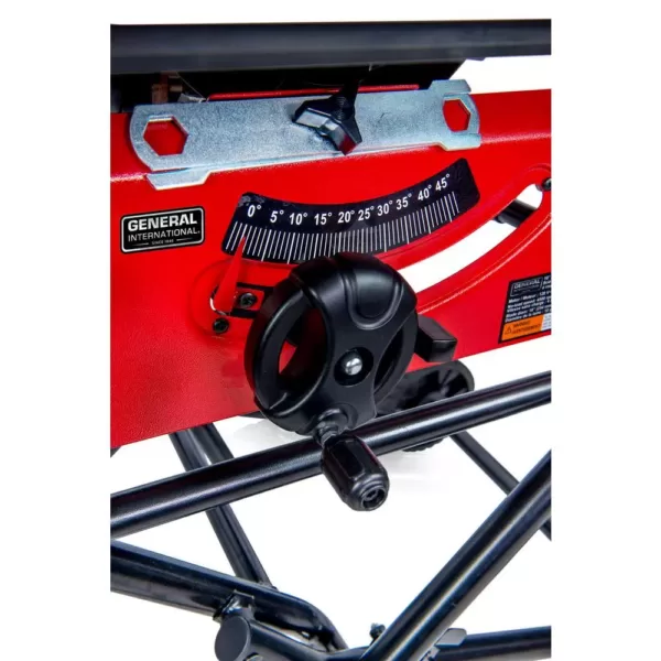 General International 15 Amp 10 in. Commercial Bench-Top Table Saw with Portable Stand