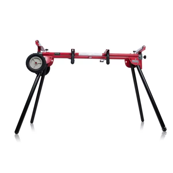 General International 8 in. Miter Saw Stand with Solid Tires