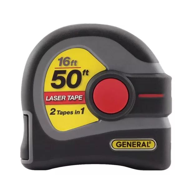 General Tools 2-in-1 Laser 16 ft. Tape Measure and 50 ft. Laser Distance Measurer