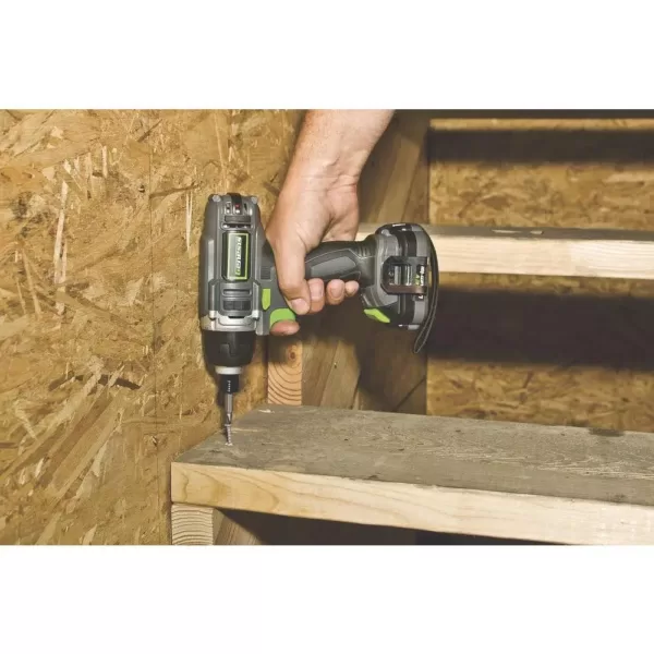 Genesis 12-Volt Lithium-ion Cordless Quick-Change Impact Driver with Light, Power Indicator, Charger, Battery and Bit