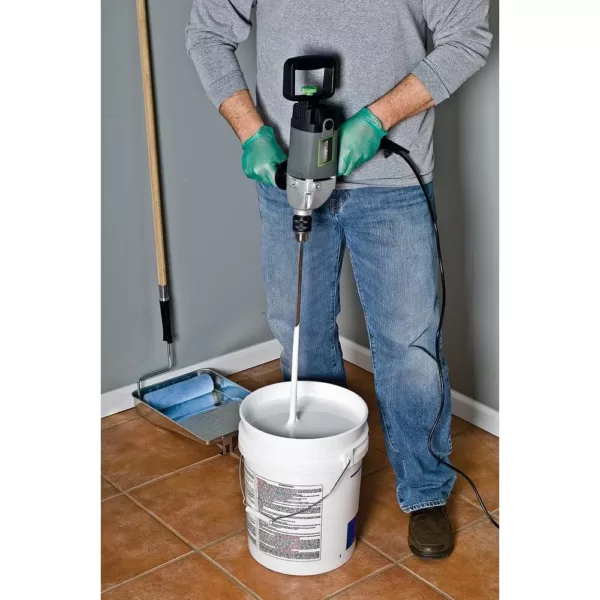 Genesis 120-Volt 1/2 in. Variable Speed Spade Handle Electric Drill with Lock-On Button and Auxiliary/Spade Handles