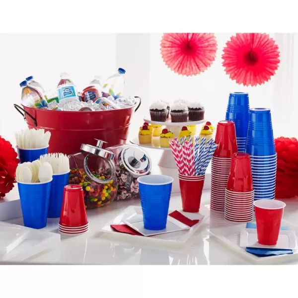 Genuine Joe 16 oz. Blue Plastic Party Cups (50 Per Case)