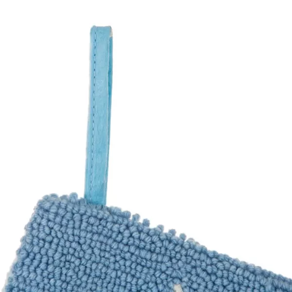 Glitzhome 19 in. L Hooked Stocking, 3D Starfish