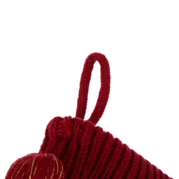 Glitzhome 24 in.H Knited Acrylic Christmas Stocking with Snowflake